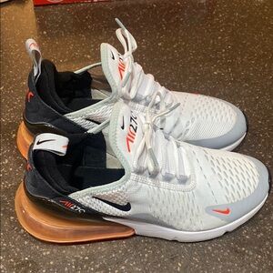 Nike Air Max 270 White and Black Sneakers